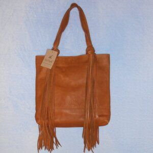 NWT Sundance McFadin Two Bar West Ways of the Heart Shae fringe leather tote bag